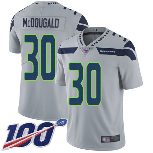 Seattle Seahawks Limited Grey Men Bradley McDougald Alternate Jersey NFL Football #30 100th Season Vapor Untouchable->youth nfl jersey->Youth Jersey